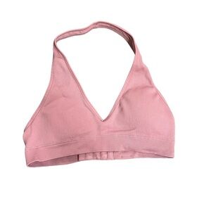 Gilly Hicks Light Pink Halter Neck Sports Bra